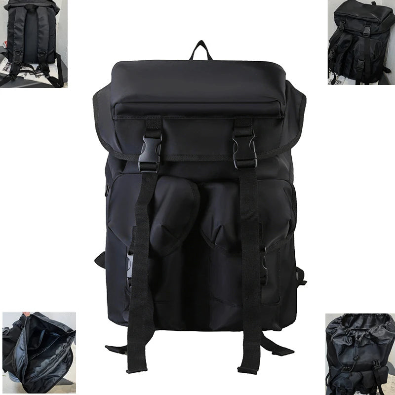 Designer College Backpack Black Trends Youth Leisure Travel SchoolBag Students Bags Computer Daypack Mochila Military Rucksack