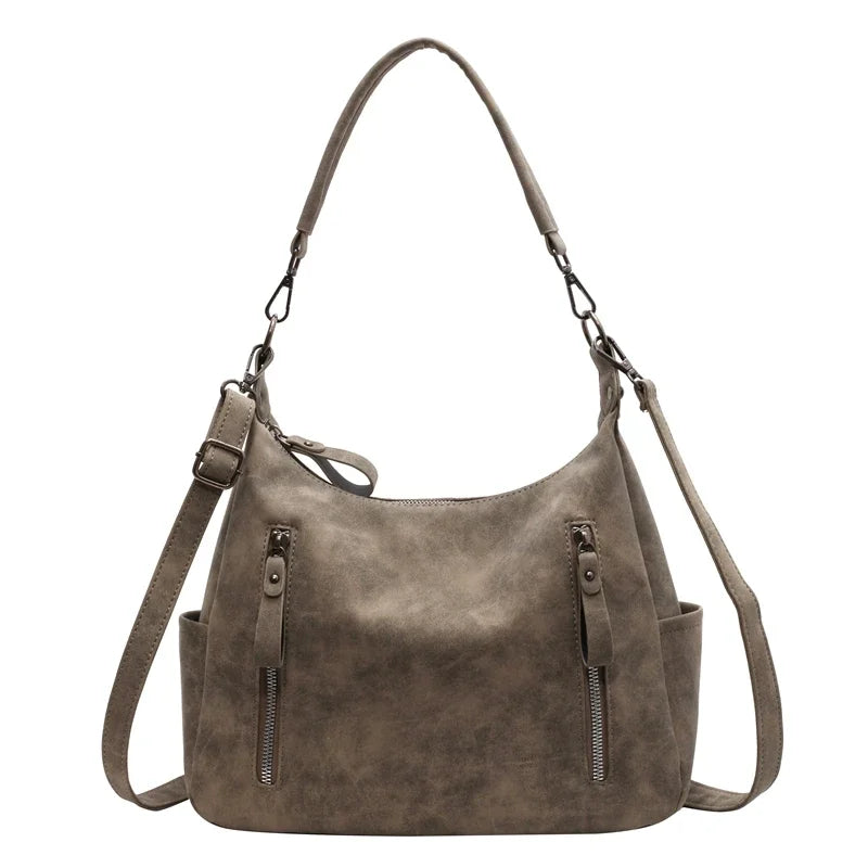 Designer Dull Polish Leather Shoulder Crossbody Bags for Women 2023 Luxury Women Bag Handbags Fashion Female Tote Messenger Sac