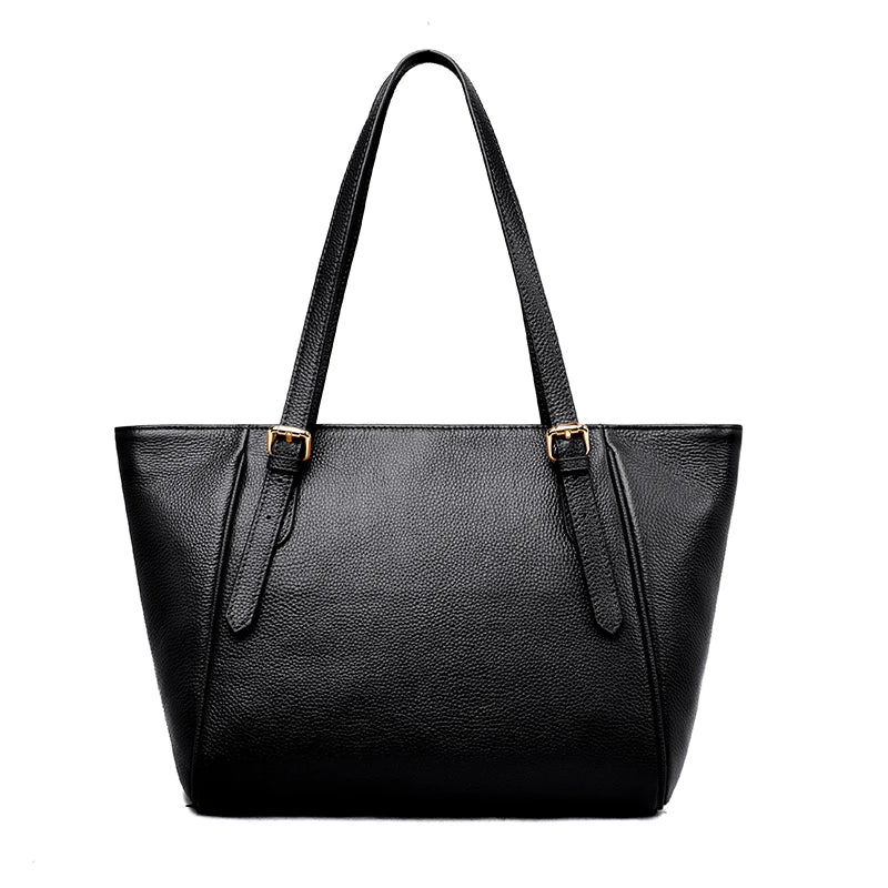 Designer Genuine Leather Shoulder Bag For Women 2021 New High Capacity Handbag Travel Luxury Tote Bag Female Large Messenger Bag