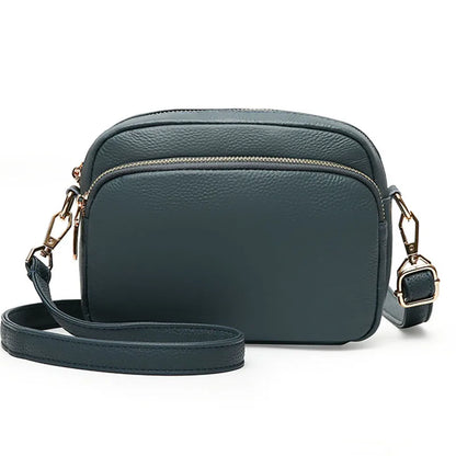Designer Genuine Leather Solid Color Women Shoulder Crossbody Bags Luxury Cow Leather Ladies Handbags Female Messenger Tote Sac