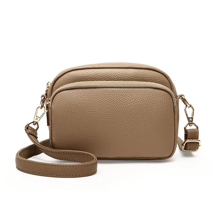 Designer Genuine Leather Solid Color Women Shoulder Crossbody Bags Luxury Cow Leather Ladies Handbags Female Messenger Tote Sac