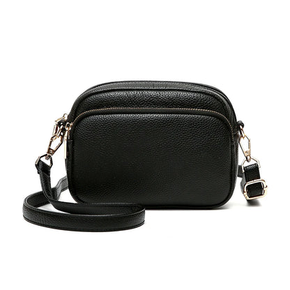 Designer Genuine Leather Solid Color Women Shoulder Crossbody Bags Luxury Cow Leather Ladies Handbags Female Messenger Tote Sac