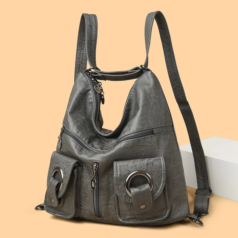 Designer Ladies Large Shoulder Crossbody Handbag Sac for Female Patchwork Soft Leather Luxury Handbags Women New Casual Tote Bag