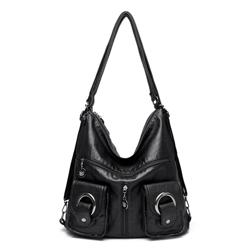 Designer Ladies Large Shoulder Crossbody Handbag Sac for Female Patchwork Soft Leather Luxury Handbags Women New Casual Tote Bag