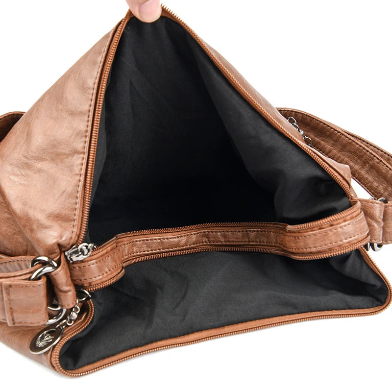 Designer Ladies Large Shoulder Crossbody Handbag Sac for Female Patchwork Soft Leather Luxury Handbags Women New Casual Tote Bag