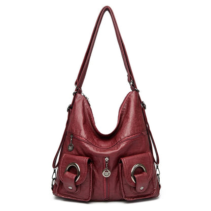 Designer Ladies Large Shoulder Crossbody Handbag Sac for Female Patchwork Soft Leather Luxury Handbags Women New Casual Tote Bag