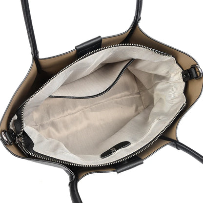 Designer Large Capacity Cowhide Women's Bag Tote Bag Luxury Genuine Leather Women Shoulder Messenger Bags Ribbon Female Handbags
