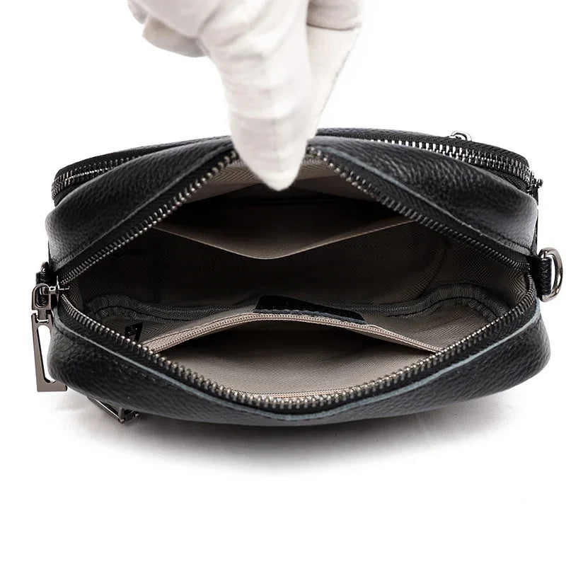 Designer Large Capacity Genuine Leather Women Tote Bags Luxury Cowhide Female Shoulder Crossbody Bag High Quality Ladies Handbag