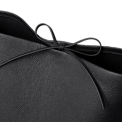 Designer Large Capacity Soft Genuine Leather Bucket Bag Handbags For Women 2023 Fashion Shoulder Crossbody Bags Female Tote Sac