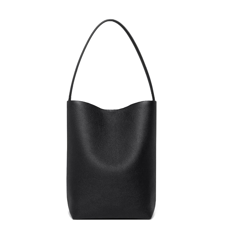 Designer Large Capacity Soft Genuine Leather Bucket Bag Handbags For Women 2023 Fashion Shoulder Crossbody Bags Female Tote Sac