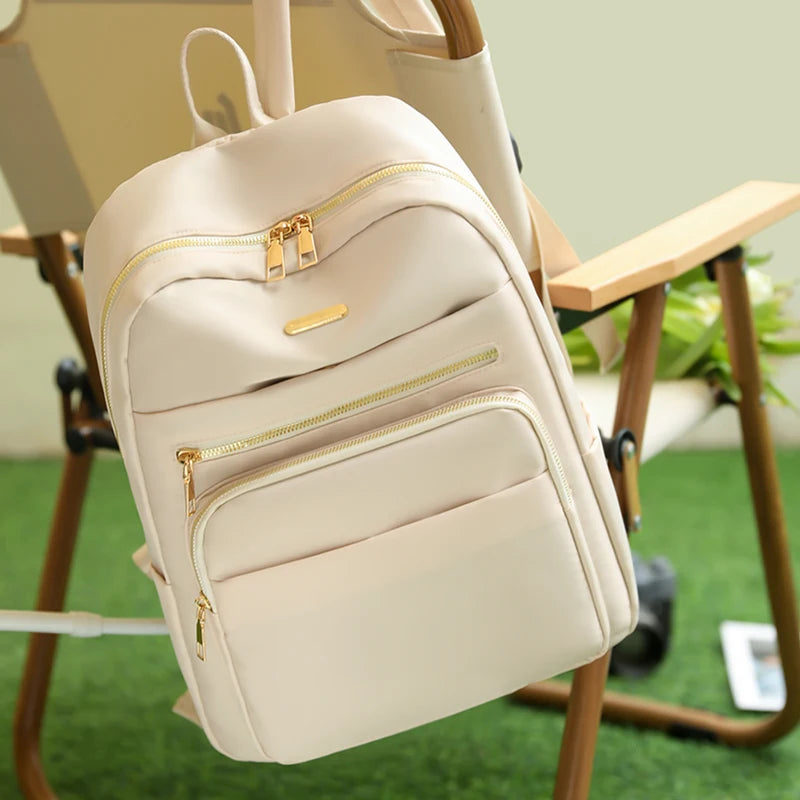 Designer Nylon Women Backpack Fashion Bagpack Classic Style School Bag for Girls Travel Multiple Pockets High Capacity Bookbags