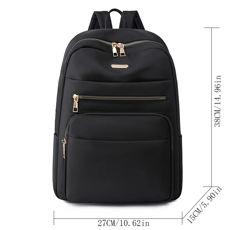 Designer Nylon Women Backpack Fashion Bagpack Classic Style School Bag for Girls Travel Multiple Pockets High Capacity Bookbags