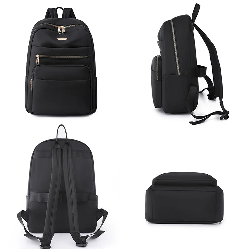 Designer Nylon Women Backpack Fashion Bagpack Classic Style School Bag for Girls Travel Multiple Pockets High Capacity Bookbags