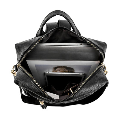 Designer Pu Leather Women Backpacks Female Travel Bags Ladies Bagpack Mochilas Large Capacity School Bags for Teenage Girls Sac