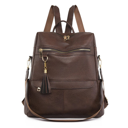 Designer Pu Leather Women Backpacks Female Travel Bags Ladies Bagpack Mochilas Large Capacity School Bags for Teenage Girls Sac