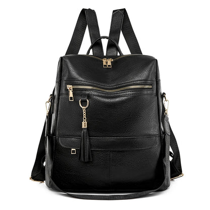 Designer Pu Leather Women Backpacks Female Travel Bags Ladies Bagpack Mochilas Large Capacity School Bags for Teenage Girls Sac