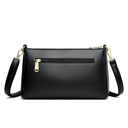 Designer Soft Leather Shoulder Crossbody Bags for Women High Quality Casual Handbags Purses Elegant Ladies Messenger Bags Sac