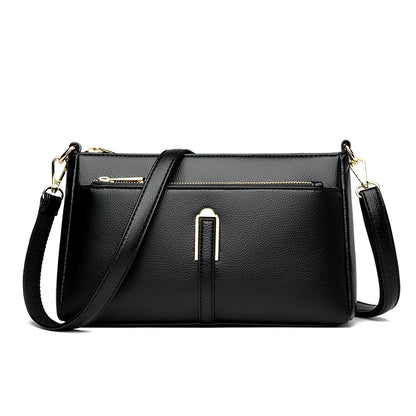 Designer Soft Leather Shoulder Crossbody Bags for Women High Quality Casual Handbags Purses Elegant Ladies Messenger Bags Sac
