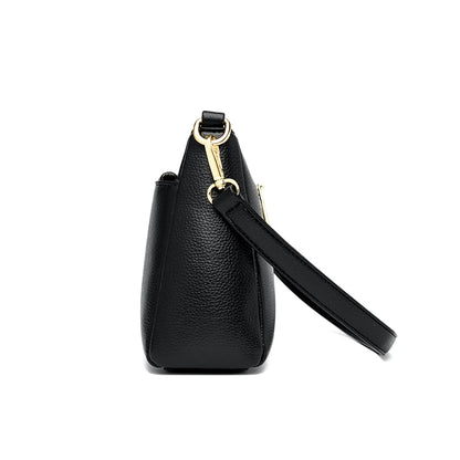 Designer Soft Leather Shoulder Crossbody Bags for Women High Quality Casual Handbags Purses Elegant Ladies Messenger Bags Sac