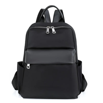 Designer Solid Color Backpacks Ladies Nylon Leisure Bagpack  School Backpack for College Students Large Capacity Simple Backpack