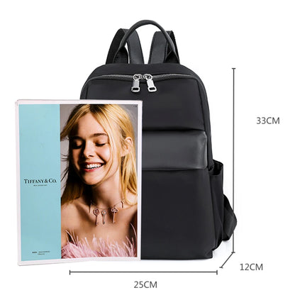 Designer Solid Color Backpacks Ladies Nylon Leisure Bagpack  School Backpack for College Students Large Capacity Simple Backpack