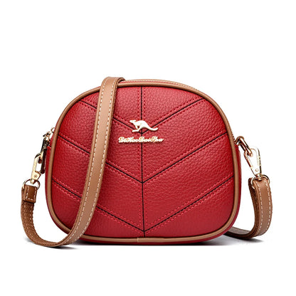 Designer Solid Color Leather Ladies Crossbody Shoulder Bags High Quality Handbag Women Bag 2023 Luxury Female Messenger Tote Sac