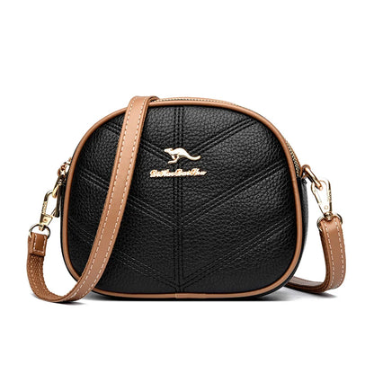 Designer Solid Color Leather Ladies Crossbody Shoulder Bags High Quality Handbag Women Bag 2023 Luxury Female Messenger Tote Sac