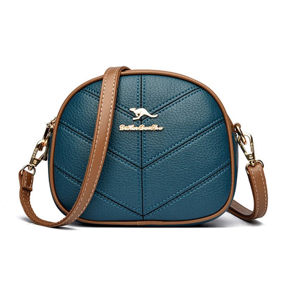 Designer Solid Color Leather Ladies Crossbody Shoulder Bags High Quality Handbag Women Bag 2023 Luxury Female Messenger Tote Sac