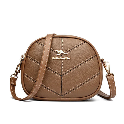 Designer Solid Color Leather Ladies Crossbody Shoulder Bags High Quality Handbag Women Bag 2023 Luxury Female Messenger Tote Sac