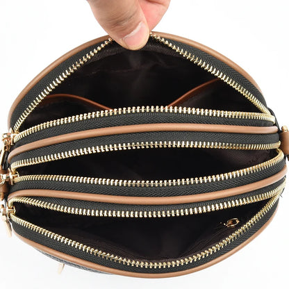 Designer Solid Color Leather Ladies Crossbody Shoulder Bags High Quality Handbag Women Bag 2023 Luxury Female Messenger Tote Sac