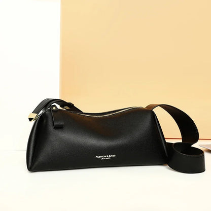 Designer Solid Genuine Leather Small Handbag Female Messenger Tote Sac High Quality Cow Leather Shoulder Crossbody Bag for Women