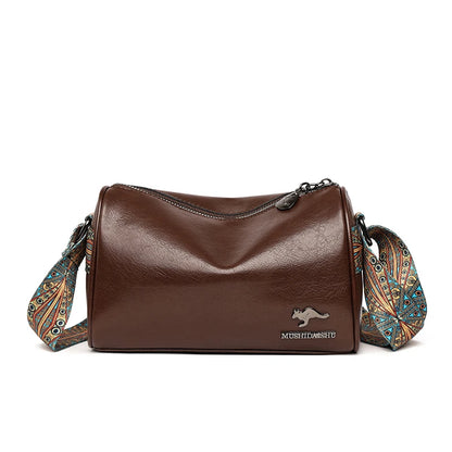 Designer Solid Genuine Leather Small Handbag Female Messenger Tote Sac High Quality Cow Leather Shoulder Crossbody Bag for Women