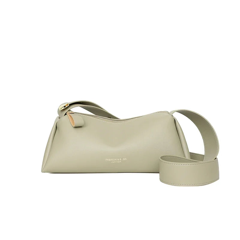 Designer Solid Genuine Leather Small Handbag Female Messenger Tote Sac High Quality Cow Leather Shoulder Crossbody Bag for Women