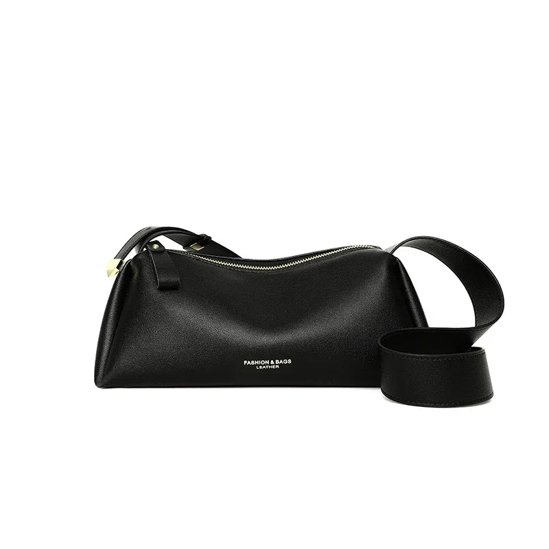 Designer Solid Genuine Leather Small Handbag Female Messenger Tote Sac High Quality Cow Leather Shoulder Crossbody Bag for Women
