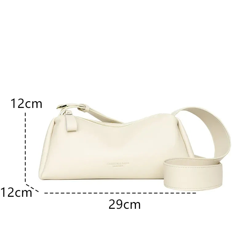 Designer Solid Genuine Leather Small Handbag Female Messenger Tote Sac High Quality Cow Leather Shoulder Crossbody Bag for Women