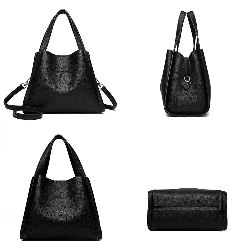 Designer Top-handle Bag Luxury Handbags Women Leather Bags Ladies Shoulder Hand Bags for Women Female Tote Shopping Bucket Bag