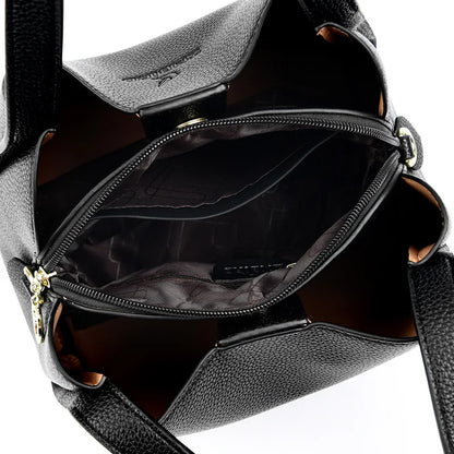 Designer Top-handle Bag Luxury Handbags Women Leather Bags Ladies Shoulder Hand Bags for Women Female Tote Shopping Bucket Bag