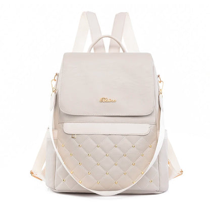 Designer Women Backpack Large Capacity Casual Travel Bagpack Simple Solid Color Shoulder Bag Multifunctional Nylon Racksack