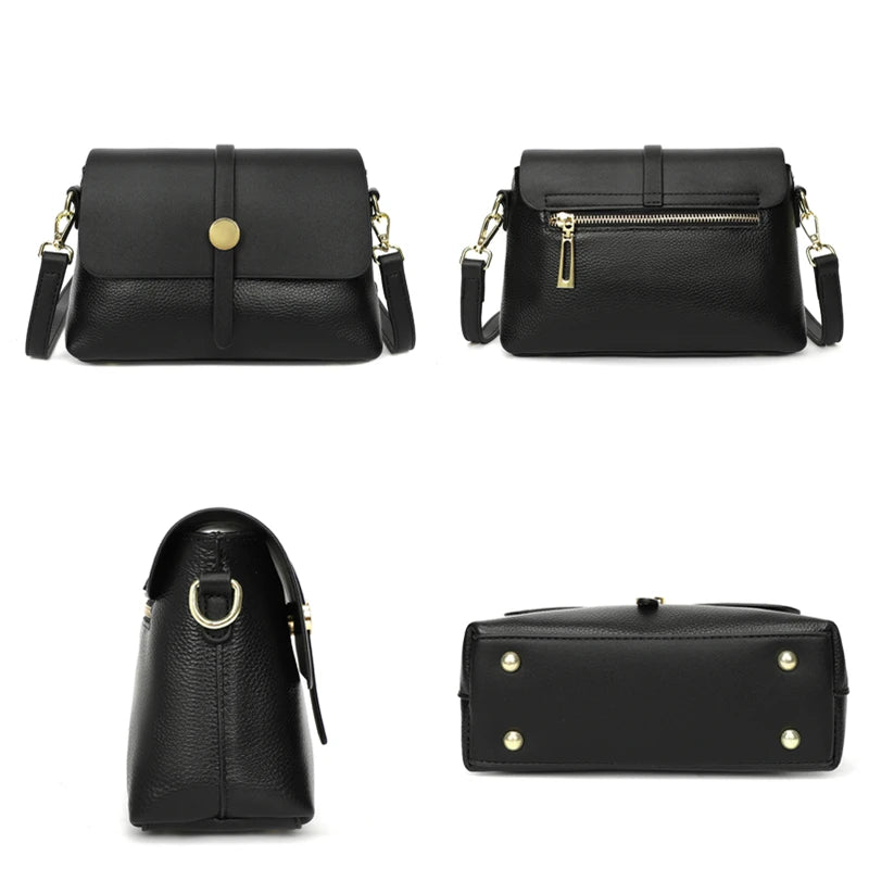 Designers New Women Genuine Leather Handbag High Quality Women Messenger Bags Luxury Brand Female Shoulder Bags Ladies Tote Sac