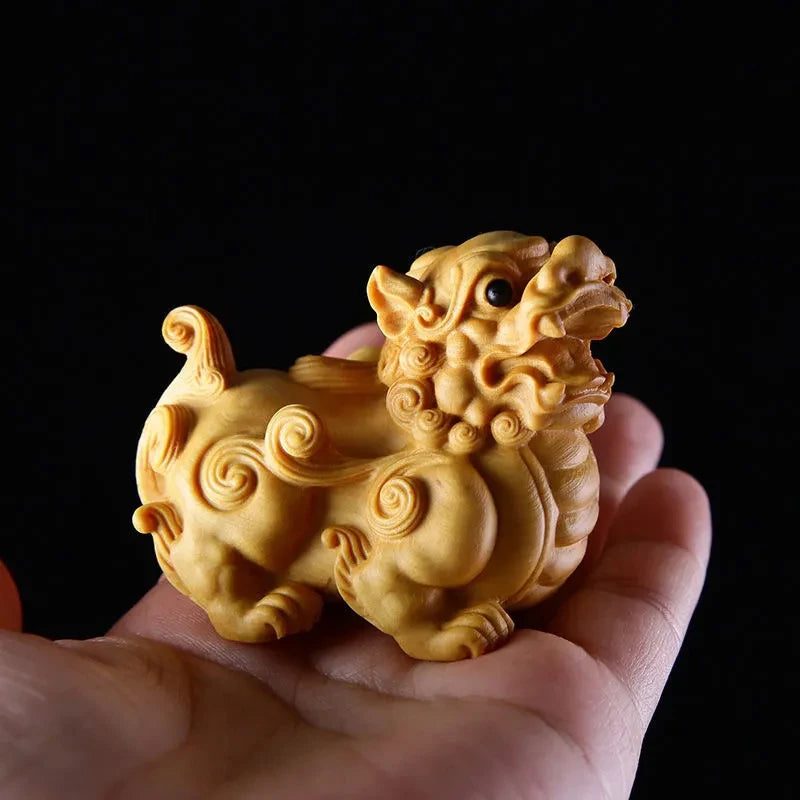 Devil Satan Buddha Deity Head Carved Solid Wood Man Gift  Carved Statue Yellow Origin Wooden Statue