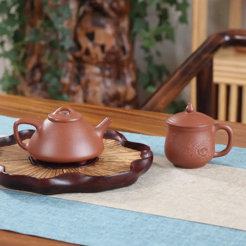 Deyuanchang Miguziye Stone Ladle Purple Clay Pot Raw Ore Descending Slope Mud Aid Fan Liang Half-Handmade