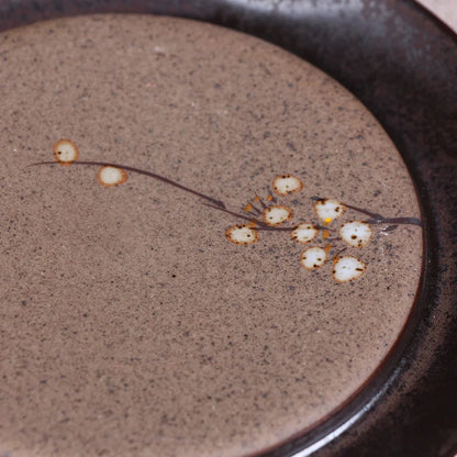 Deyuanchang Purple Clay Pot Mat Tea Pot Base Japanese Dry Pour Tea Tray Tea Table Ceramic Saucer Kung Fu Tea Utensils Pot Tray