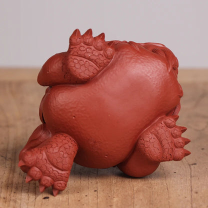 Deyuanchang Purplue Sand Tea Pet Decoration Handmade Boutique Supportable Money Drawing Pi Xiu Golden Toad Creative Tea Ceremony
