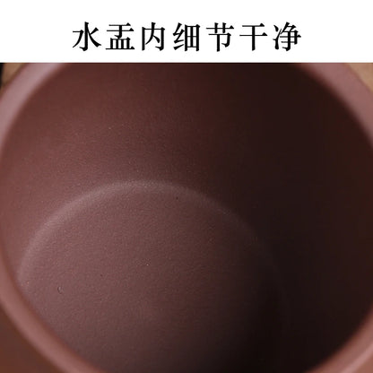 Deyuanchang Retro Domestic Purple Sand Tea Basin Writing-Brush Washer Washed Tea Basin Tea Ceremony Kung Fu Tea Utensils