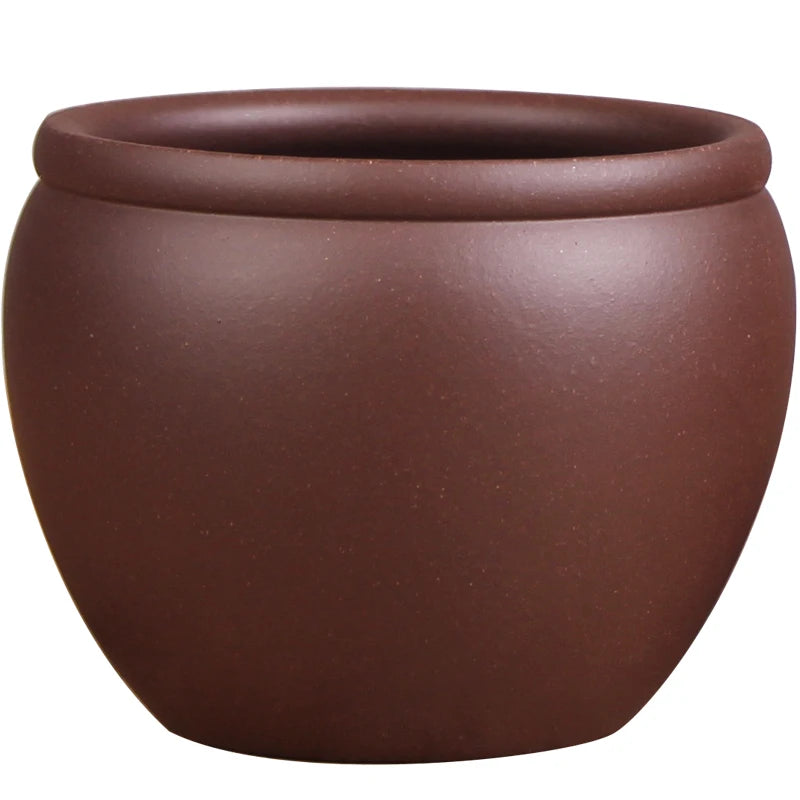 Deyuanchang Retro Domestic Purple Sand Tea Basin Writing-Brush Washer Washed Tea Basin Tea Ceremony Kung Fu Tea Utensils
