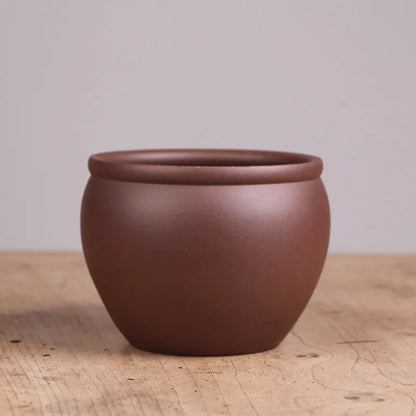 Deyuanchang Retro Domestic Purple Sand Tea Basin Writing-Brush Washer Washed Tea Basin Tea Ceremony Kung Fu Tea Utensils