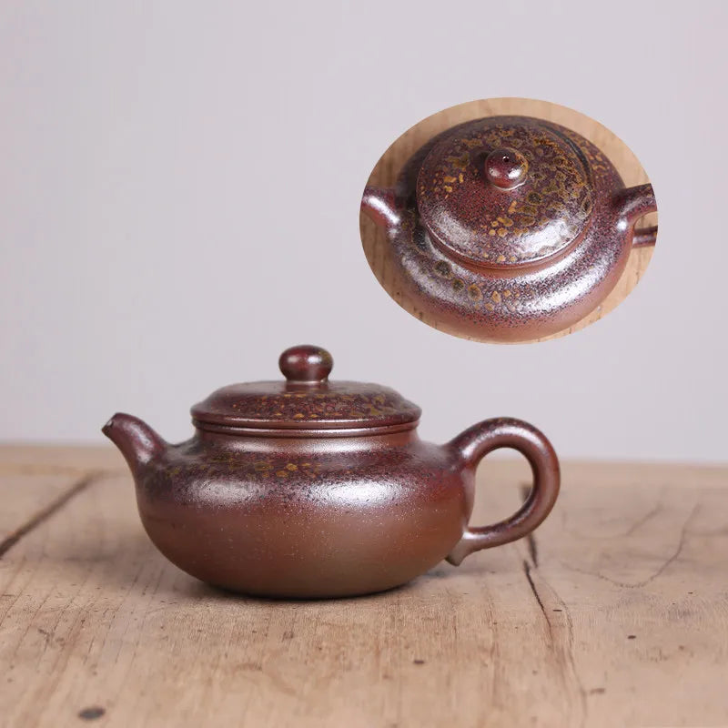 Deyuanchang Yixing Purple Clay Pot  Firewood Archaized Pot Purple Clay/Tianblue Mash Firewood Cooking Authentic Tea Making House