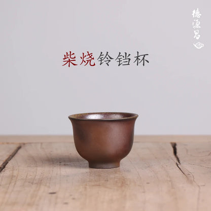 Deyuanchang Yixing Purple Clay Pot  Firewood Bell Cup Raw Ore Purple Sand Firewood Authentic Tea Making Household