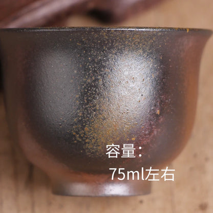 Deyuanchang Yixing Purple Clay Pot  Firewood Bell Cup Raw Ore Purple Sand Firewood Authentic Tea Making Household