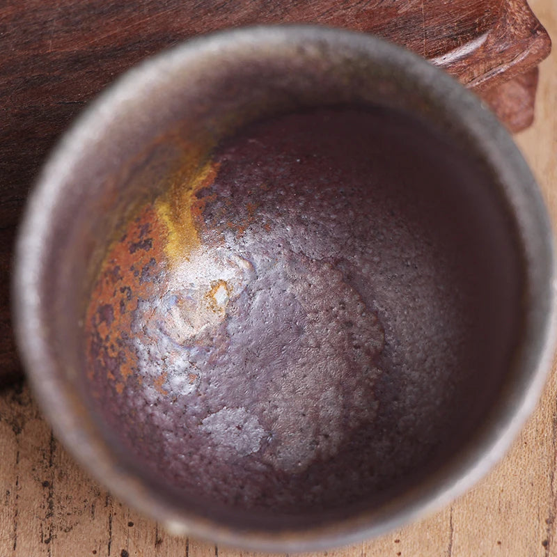 Deyuanchang Yixing Purple Clay Pot  Firewood Bell Cup Raw Ore Purple Sand Firewood Authentic Tea Making Household